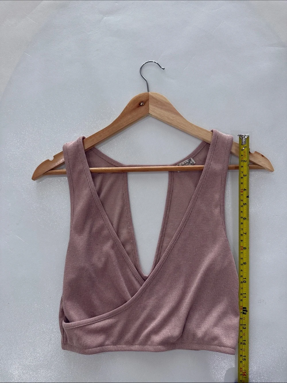 Free People Crossover Ribbed Open Back Tank Top size XS